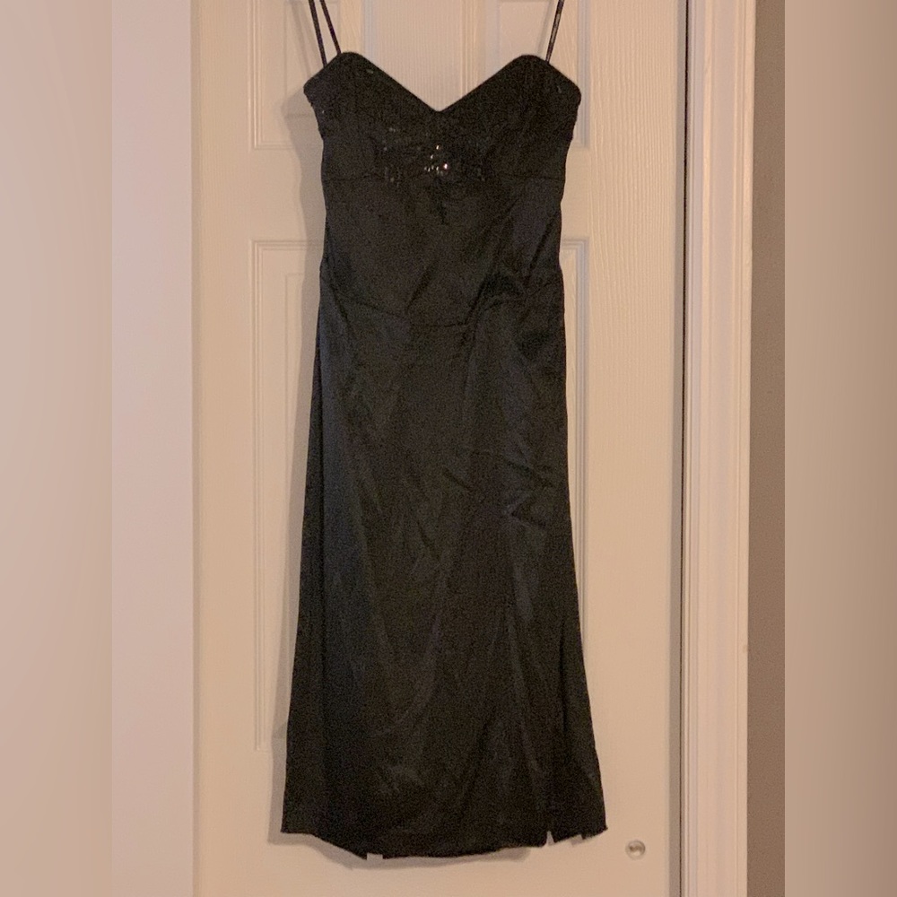 Betsey Johnson Evening Silk Black Cocktail Dress